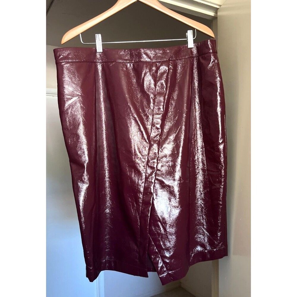 Express x Negin Mirsalehi Faux Leather Skirt 16 NWT